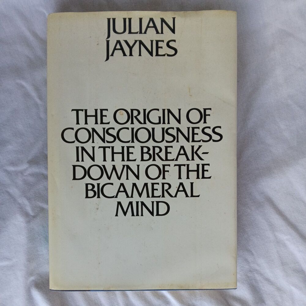 Julian Jaynes The Origin of Consciousness Bicameral Mind 1978 HC DJ Philosophy